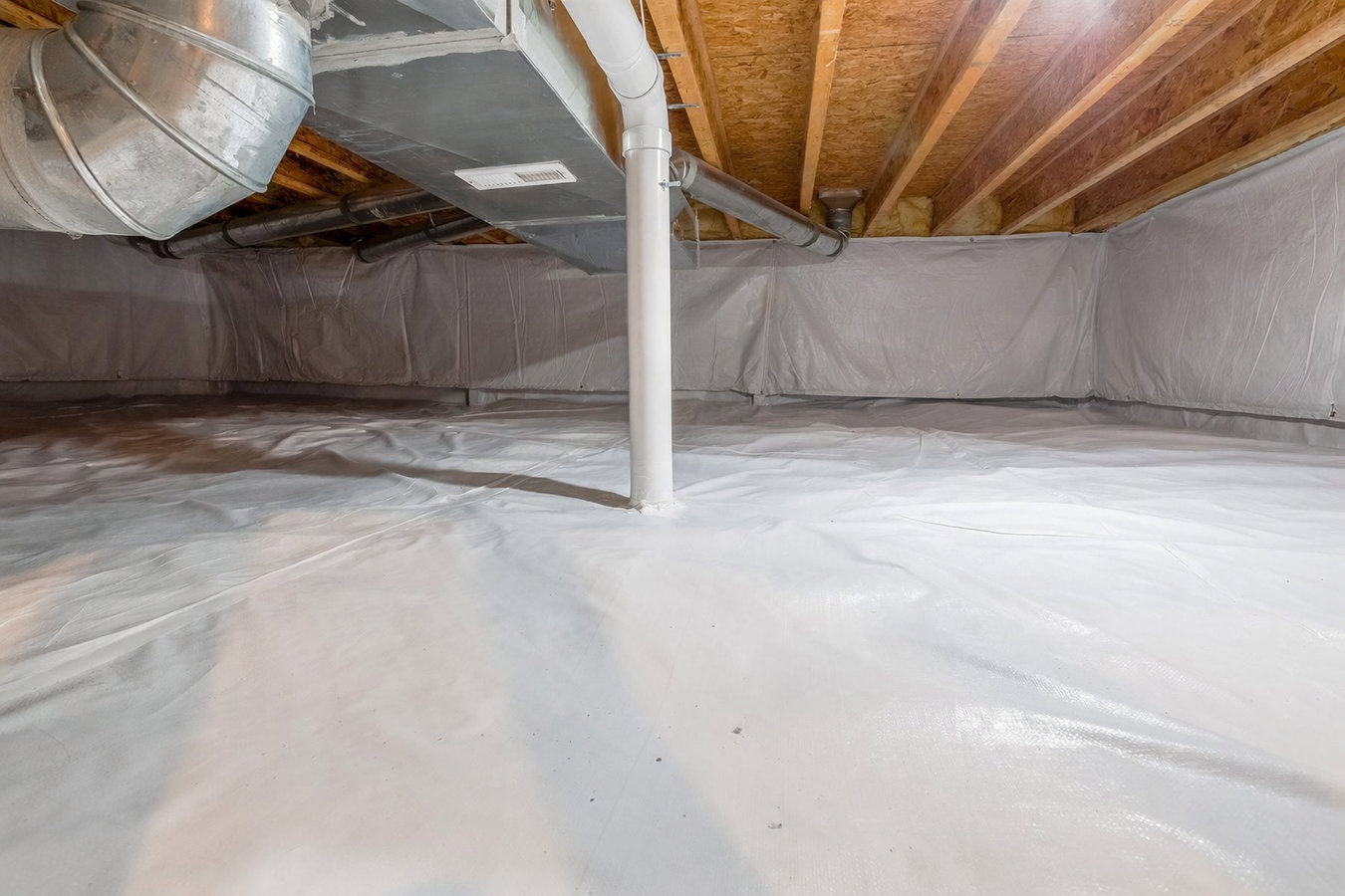 Crawl space vapor barrier
